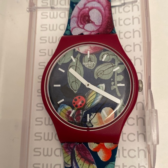 Swatch Watch Wrist Watch GARDEN LADYBUG Exclusive Collectors Watch Item L… - Picture 3 of 11
